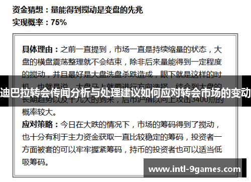 迪巴拉转会传闻分析与处理建议如何应对转会市场的变动